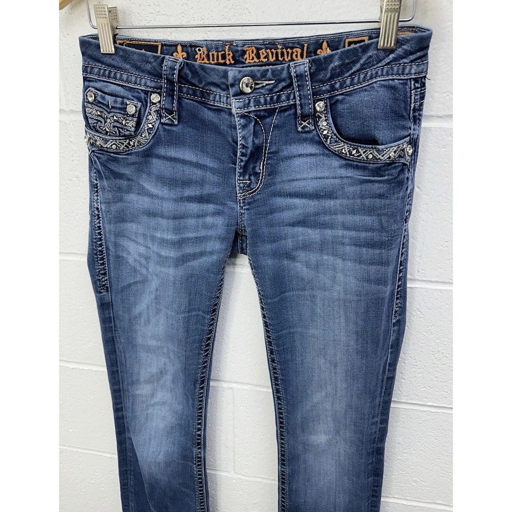 Rock Revival Jazlyn Mid-Rise Boot Denim Jeans Women's Tag Size 27